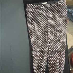 Red & blue stripped trouser pants